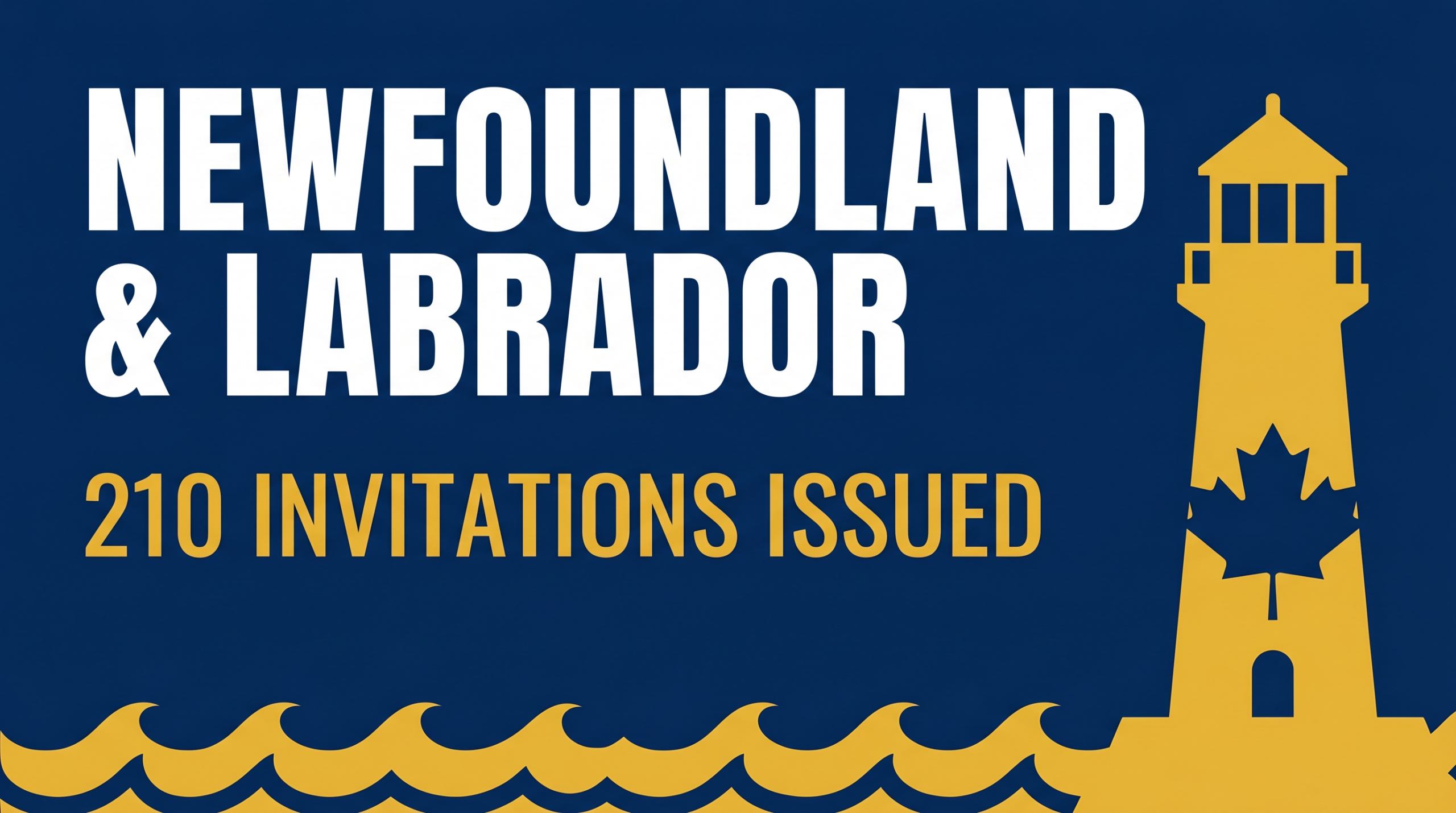 Newfoundland and Labrador Issues 210 Invitations in 3rd 2026 Draw