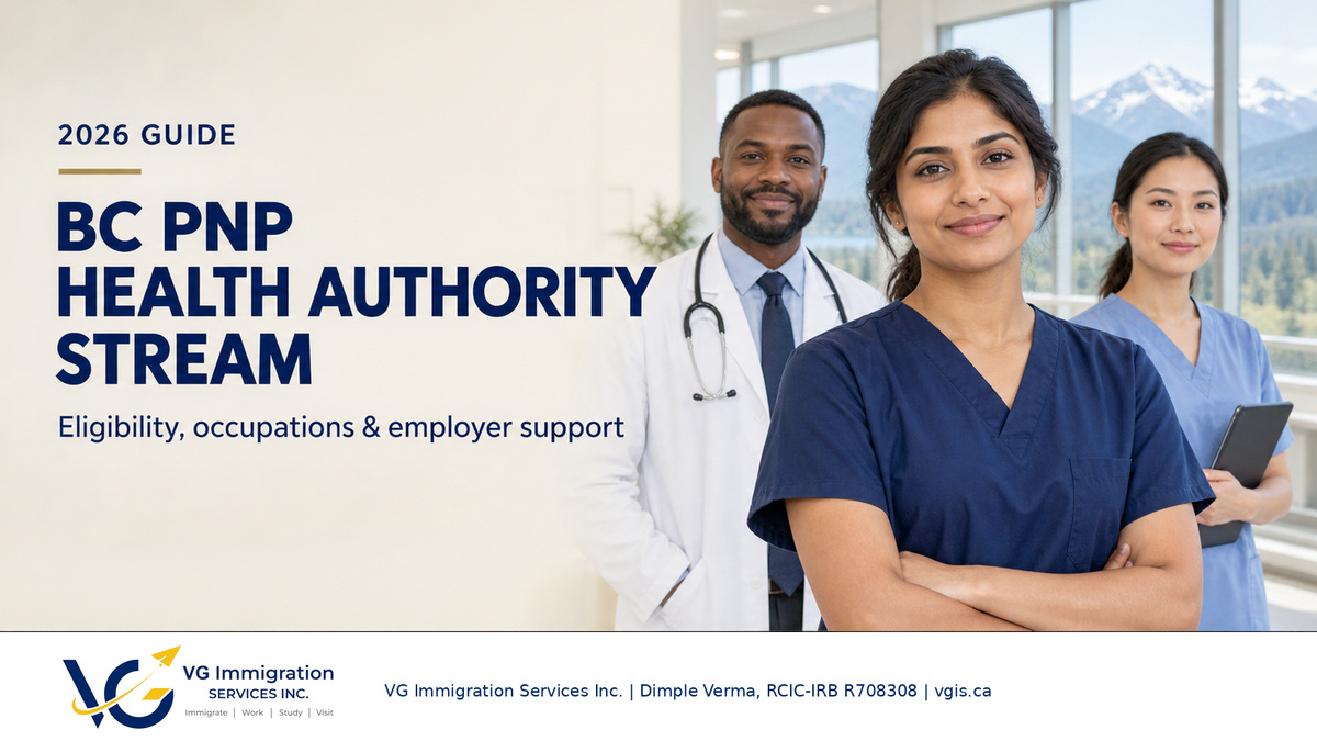 BC PNP Health Authority Stream 2026: Eligibility, Job Offers and the Path to Permanent Residence