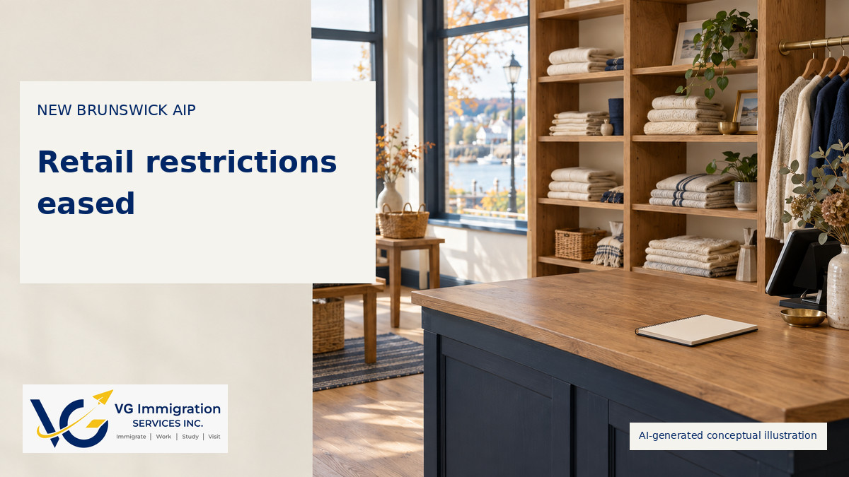 New Brunswick AIP Update: Four Retail Occupations No Longer Restricted