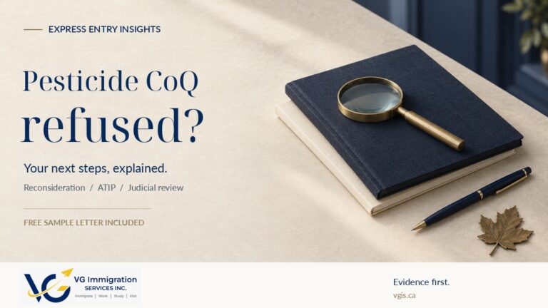 Pesticide CoQ Refusal: Reconsideration, ATIP and Judicial Review